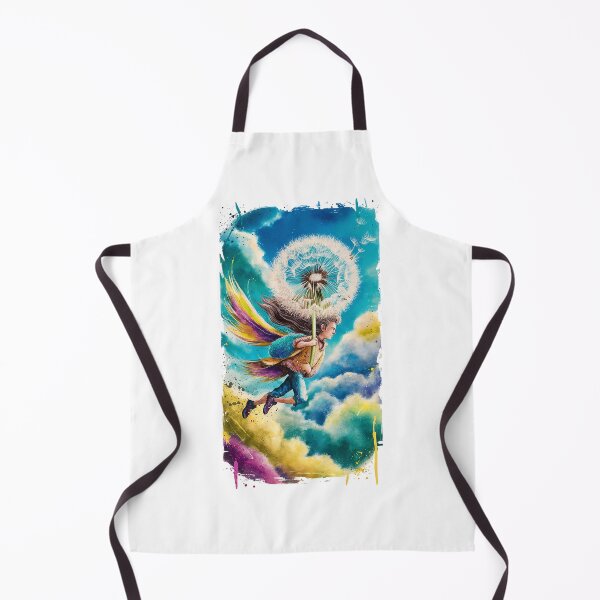 Item preview, A man flying on a fluffy dandelion designed and sold by JurekWoyArt.