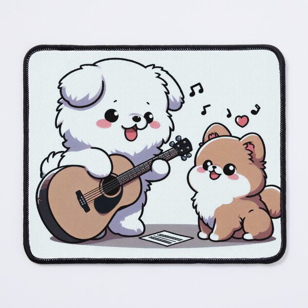 Item preview,      Somi and Mingki playing guitar designed and sold by SEOYOUNG ART SHOP.