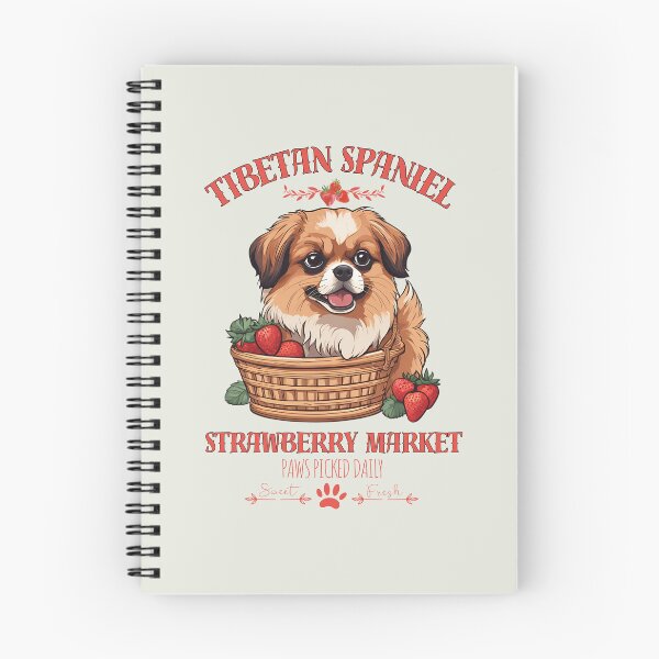 Item preview, Coquette Aesthetic Dog Strawberry market paws picked daily sweet and fresh tibetan spaniel designed and sold by GoodyPaws.