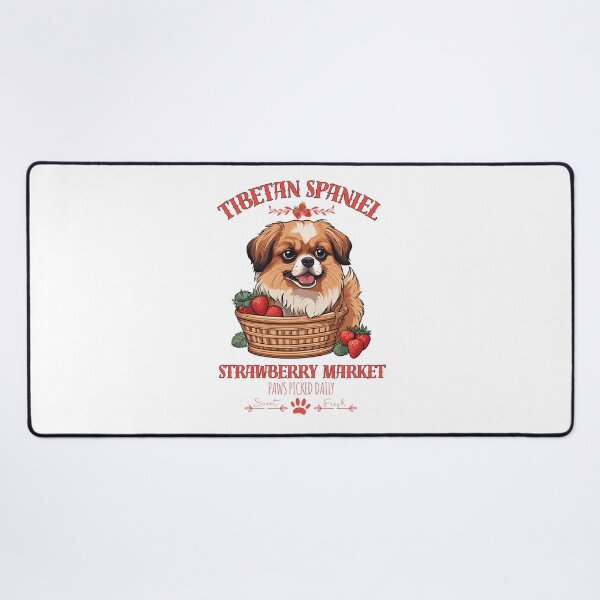 Item preview, Coquette Aesthetic Dog Strawberry market paws picked daily sweet and fresh tibetan spaniel designed and sold by GoodyPaws.