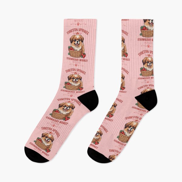 Item preview, Coquette Aesthetic Dog Strawberry market paws picked daily sweet and fresh tibetan spaniel designed and sold by GoodyPaws.