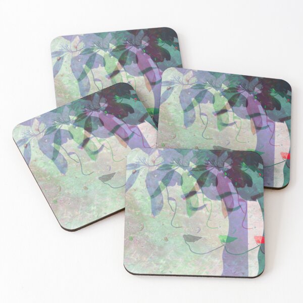 Item preview, Abstract Faces with Leaves designed and sold by WatanabeTakumiy.