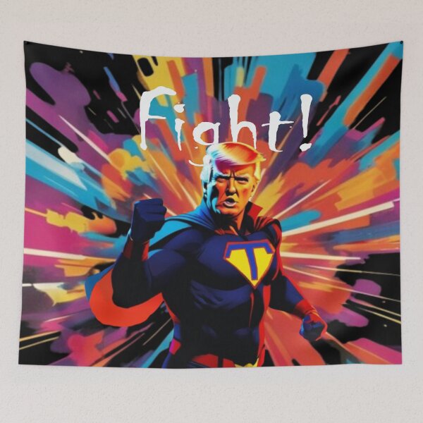 Item preview, Trump fight (superhero) 4 designed and sold by Warih.