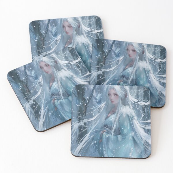 Item preview, Ethereal Snow Maiden in Enchanted Winter Forest designed and sold by sowhatesttop.