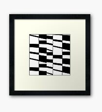 Slanting Rectangles Framed Art Print