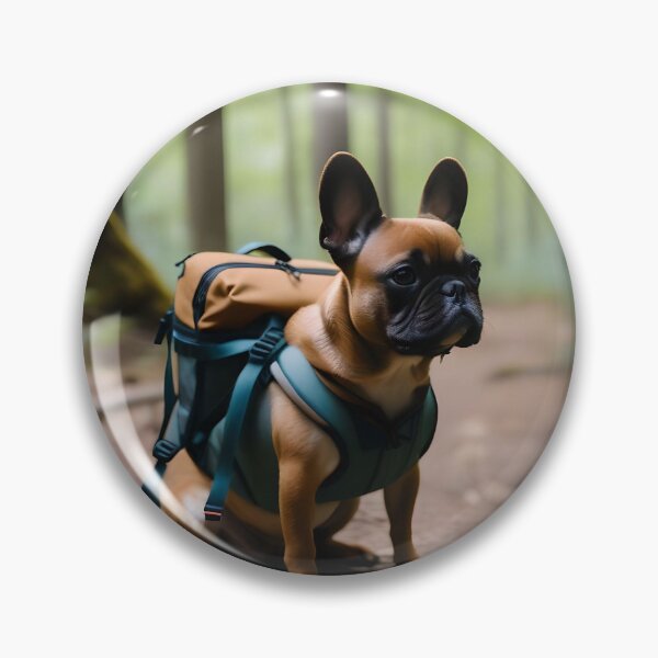 Item preview, Frenchie in the woods designed and sold by Hachiandco.