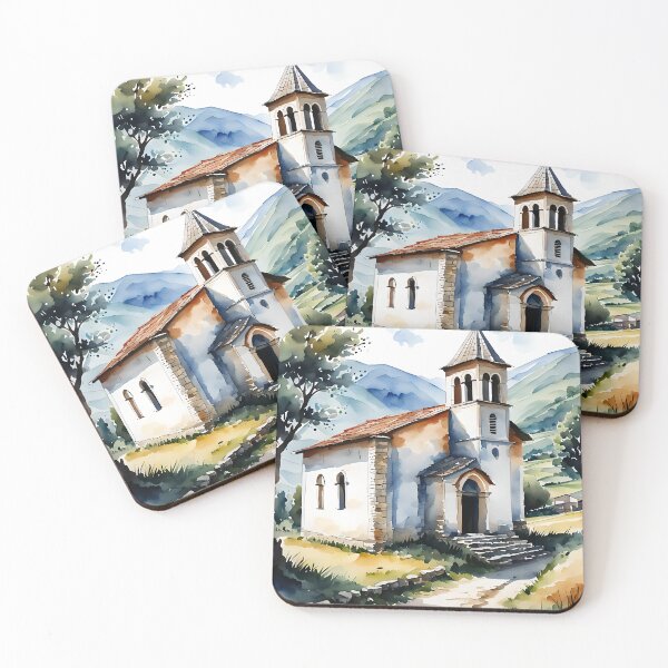 Item preview, 1.AD Old Church - Albania In Watercolours  designed and sold by fluidwatercolor.
