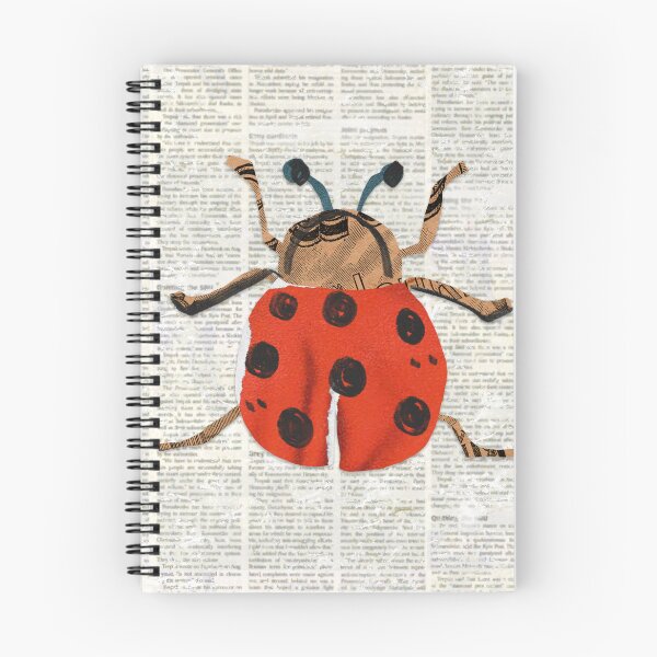 Item preview, Ladybug t-shirts, nature t-shirts, cute wildlife t-shirts, vintage style t-shirts. ,newspaper designed and sold by BeYourself1993.