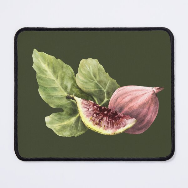 Item preview,  Figs with leaves, juicy purple whole and cut fruit. hand-drawn watercolor sticker  designed and sold by BartolArt.