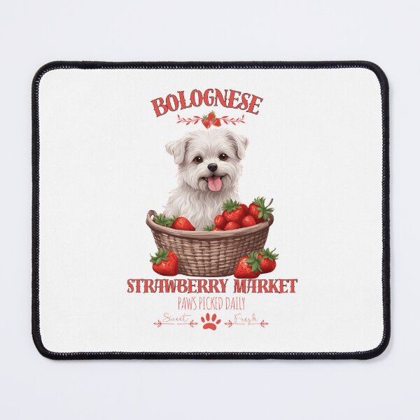 Item preview, Coquette Aesthetic Dog Strawberry market paws picked daily sweet and fresh bolognese designed and sold by GoodyPaws.
