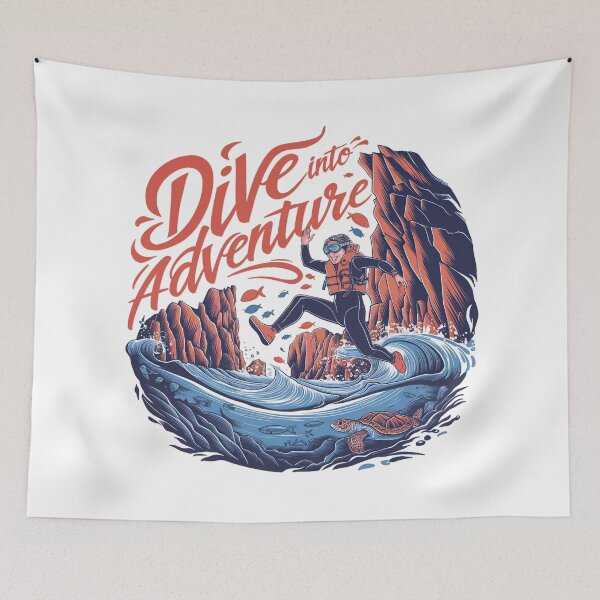 Item preview, Dive Into Adventure Exciting Coasteering designed and sold by behnay.