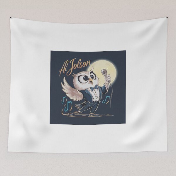 Item preview, Retro Jazz Owl Jolson - Nostalgic Night Singer designed and sold by Colorful-Garden.