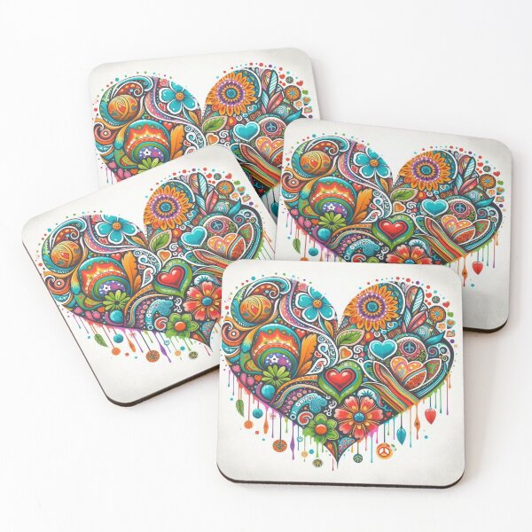 Item preview, cuorehippie designed and sold by ChicOnColore.