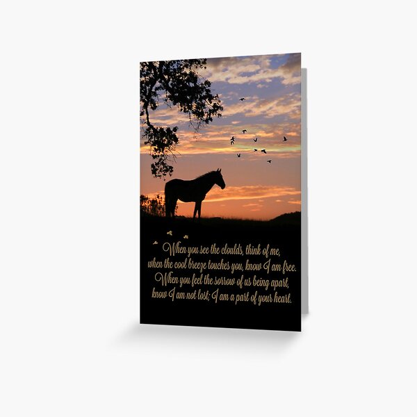 Item preview, Horse Tribute Memorial Sympathy designed and sold by Stephanie Laird.
