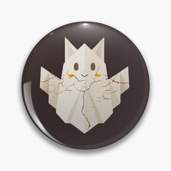 Item preview, cute origami ghost cat designed and sold by EULALIA Twarog.