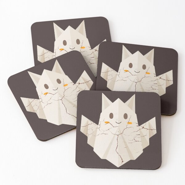 Item preview, cute origami ghost cat designed and sold by EULALIA Twarog.