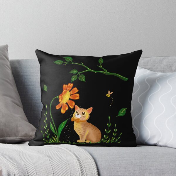 Item preview,  Cat and flower designed and sold by thanhmaiids96.