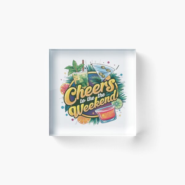 Item preview, Cheers to the Weekend Vibrant Cocktails designed and sold by behnay.