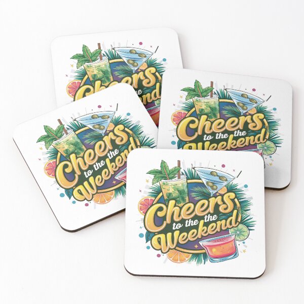 Item preview, Cheers to the Weekend Vibrant Cocktails designed and sold by behnay.