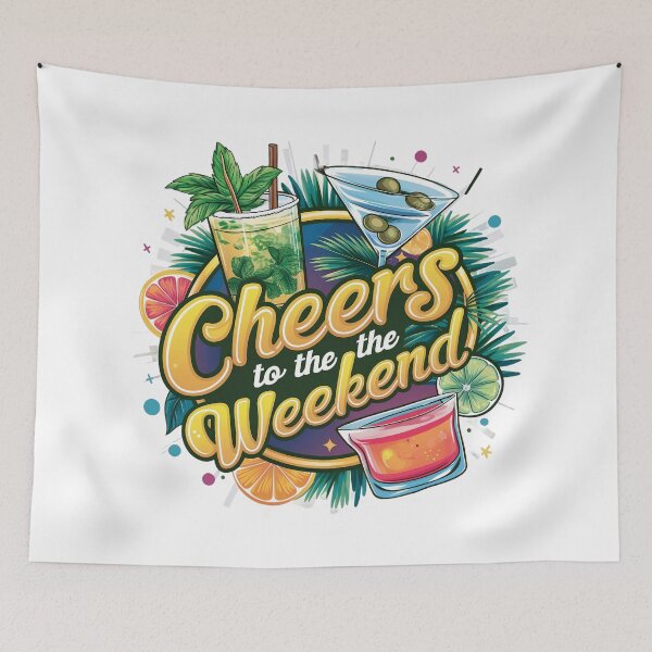 Item preview, Cheers to the Weekend Vibrant Cocktails designed and sold by behnay.