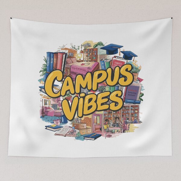 Item preview, Campus Vibes Lively College Life designed and sold by behnay.