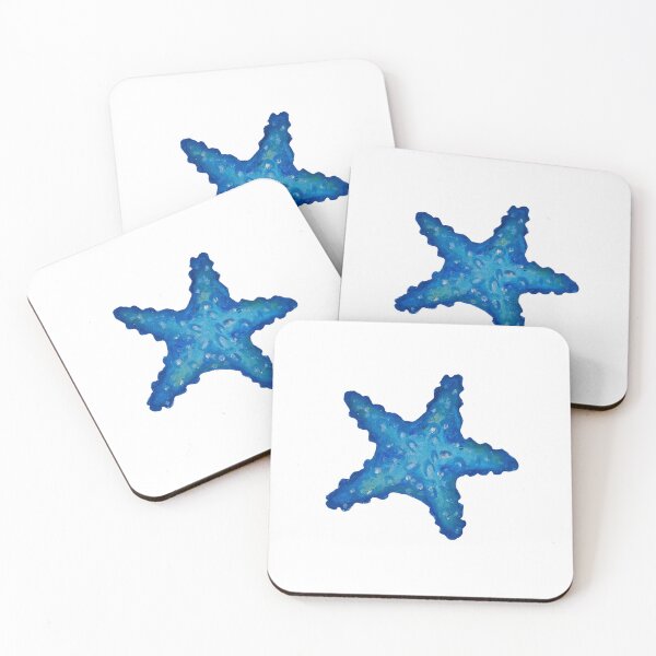 Item preview, Blue oil pastel starfish designed and sold by SoulScapeCraft.
