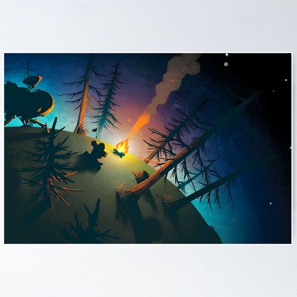 Item preview, Outer Wilds - Camp Fire in the Woods  designed and sold by ForevFantasy.