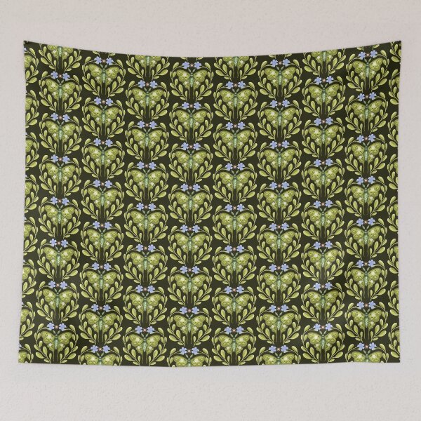 Item preview, Moss green luna moth designed and sold by pinkyfish1010.
