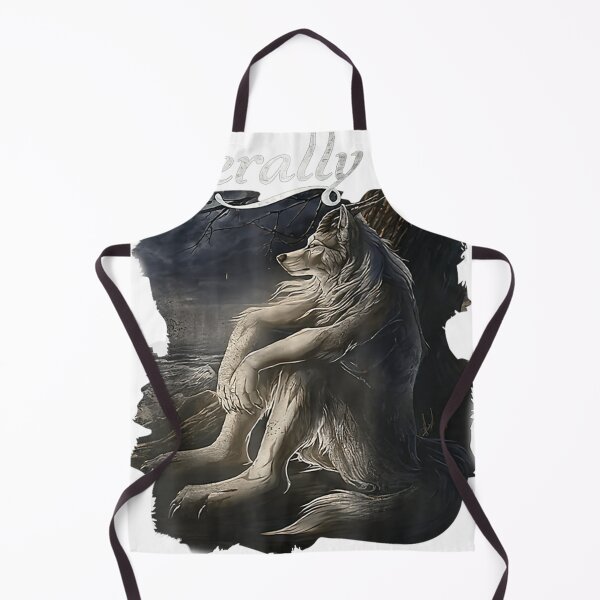 Item preview, Sitting Wolf Literally Me Funny Meme designed and sold by HuguesDelannoy.