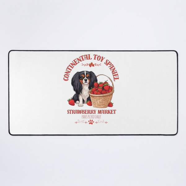 Item preview, Coquette Aesthetic Dog Strawberry market paws picked daily sweet and fresh continental toy spaniel designed and sold by GoodyPaws.