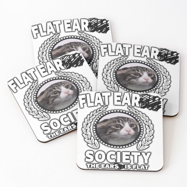Item preview, Funny Flat Ear Society Cat Meme designed and sold by HuguesDelannoy.