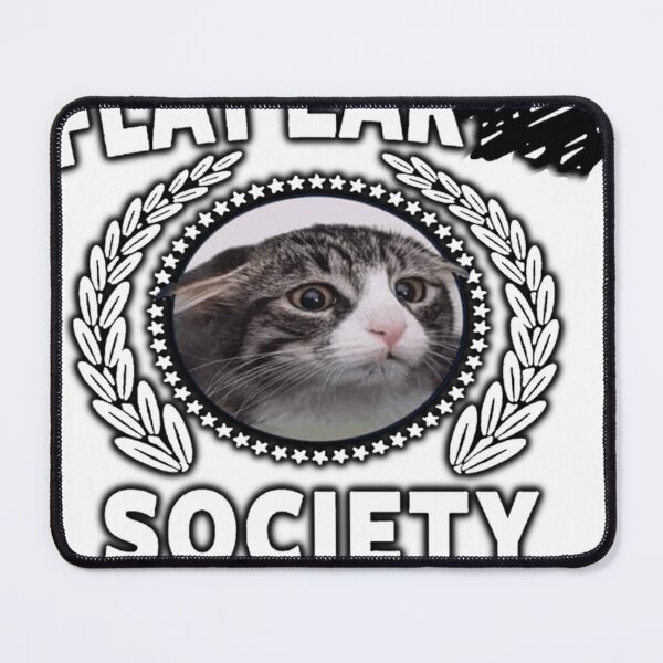 Item preview, Funny Flat Ear Society Cat Meme designed and sold by HuguesDelannoy.