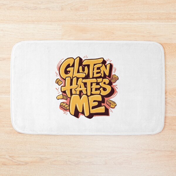 Item preview, Gluten Hates Me - Funny Gluten-Free Awareness Design designed and sold by Colorful-Garden.