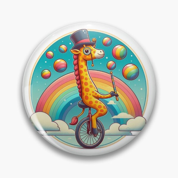 Item preview, Lovely giraffe on a unicycle designed and sold by BOB  STORE.