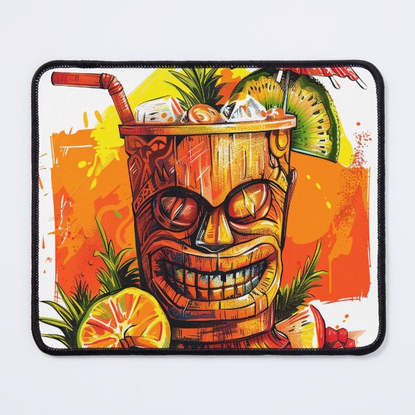 Item preview, Vibrant Tiki Cocktail with Tropical Fruits and Umbrella designed and sold by sowhatesttop.