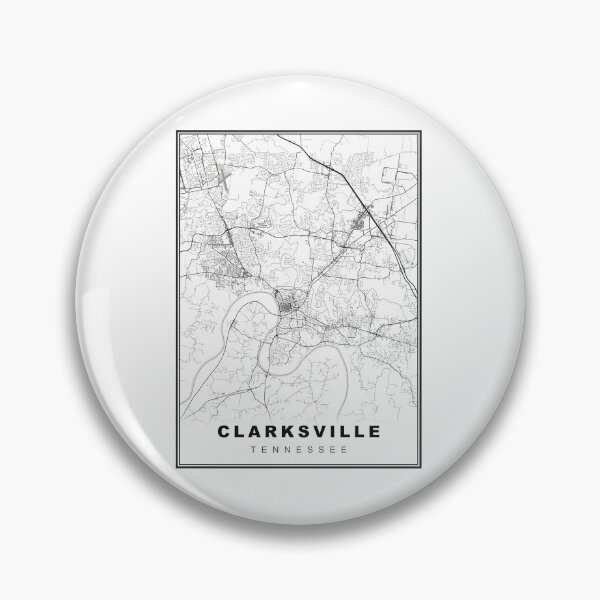 Item preview, Clarksville Map designed and sold by Tamas Das.