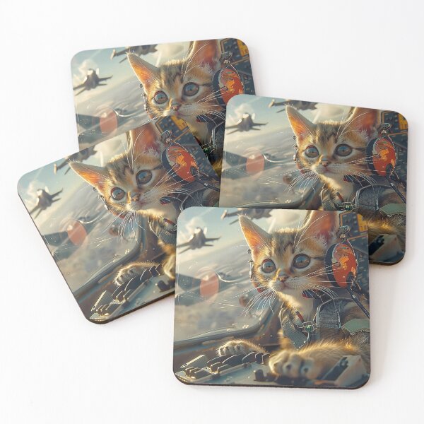 Item preview, Kitten Fighter Pilot designed and sold by Guesso.
