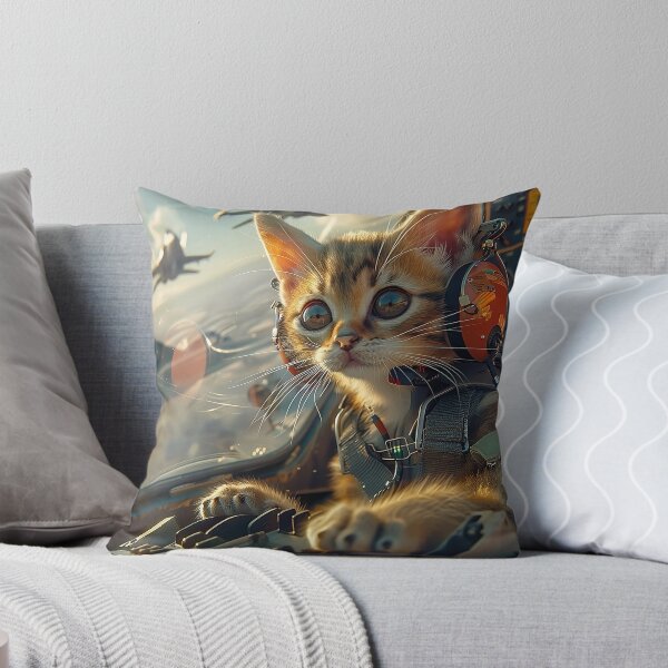 Item preview, Kitten Fighter Pilot designed and sold by Guesso.