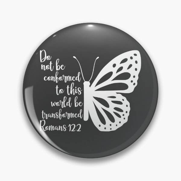 Item preview, Be Transformed - Butterfly - Bible Verse, Romans 12:2 designed and sold by simplydesignart.