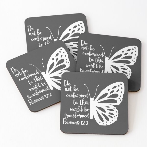 Item preview, Be Transformed - Butterfly - Bible Verse, Romans 12:2 designed and sold by simplydesignart.
