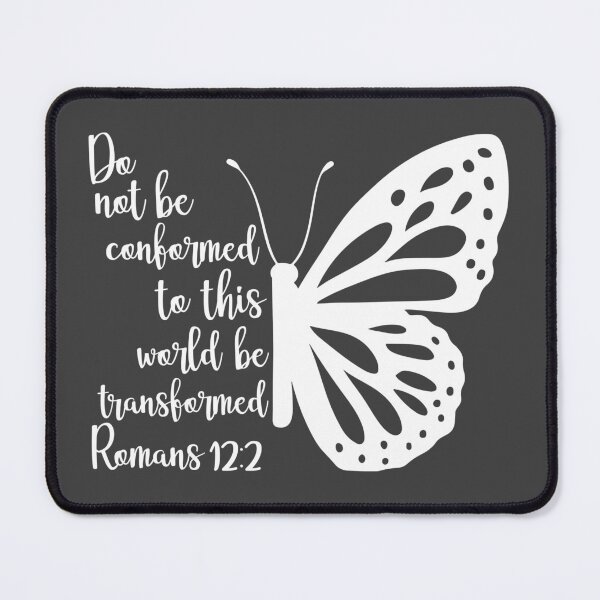 Item preview, Be Transformed - Butterfly - Bible Verse, Romans 12:2 designed and sold by simplydesignart.