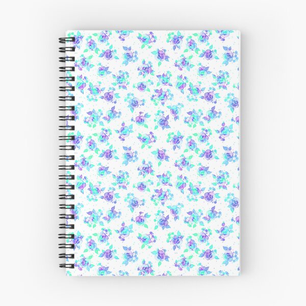 Item preview, Small flowers, violet-turquoise on a white background designed and sold by Alex  Blud.