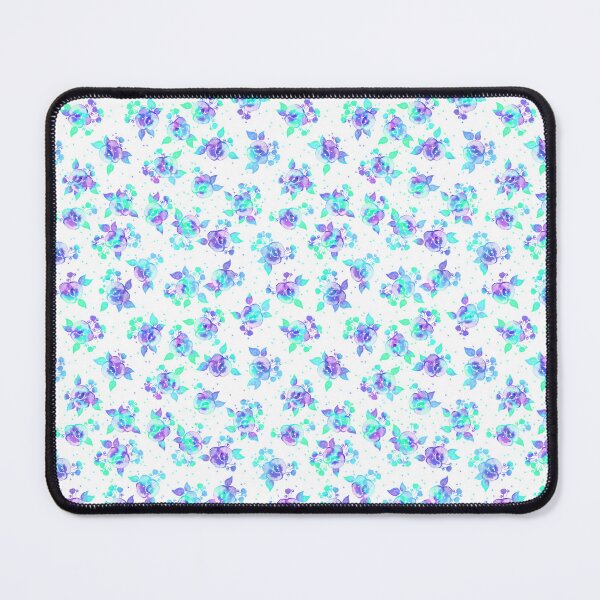 Item preview, Small flowers, violet-turquoise on a white background designed and sold by Alex  Blud.