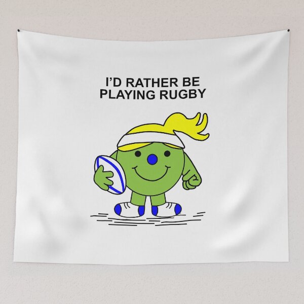 Item preview, Little Miss Id rather be playing Rugby designed and sold by Scat the cat.