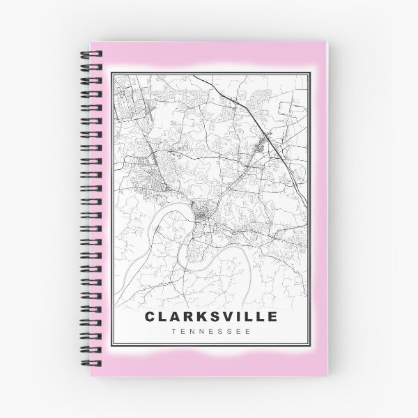 Item preview, Minimalist Clarksville Map designed and sold by Tamas Das.