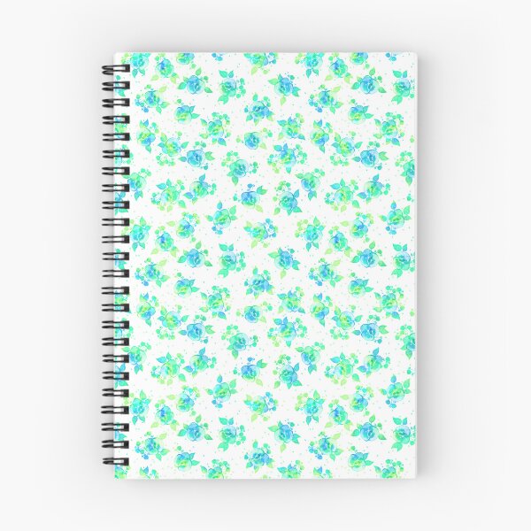 Item preview, Small flowers, green-blue on a white background designed and sold by Alex  Blud.