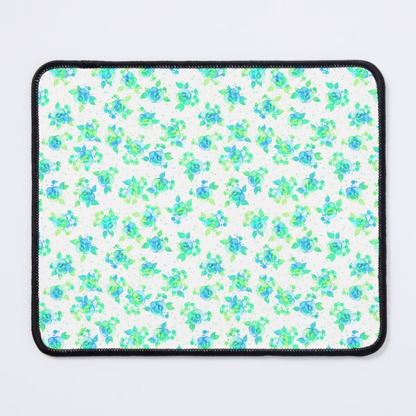 Item preview, Small flowers, green-blue on a white background designed and sold by Alex  Blud.