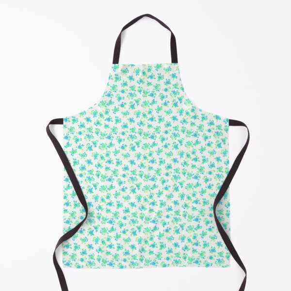 Item preview, Small flowers, green-blue on a white background designed and sold by Alex  Blud.