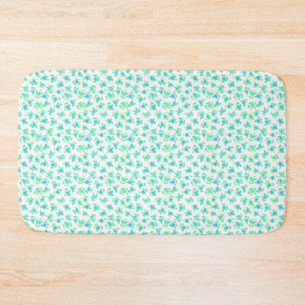Item preview, Small flowers, green-blue on a white background designed and sold by Alex  Blud.