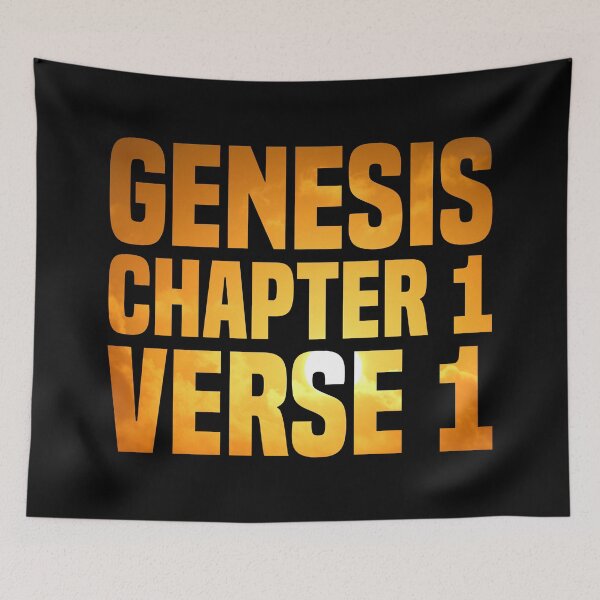 Item preview, Genesis Chapter 1 Verse 1 - Bible Quote designed and sold by Vector-Artist.